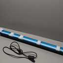 T5 Reptile Light Fixture Green Combo Kit 39W Light Fixture Reptile Terrarium Hood 10.0 UVB Light Bulb Tube Ideal for Tropical and Deserts Such as Bearded Dragon Lizards and Tortoises