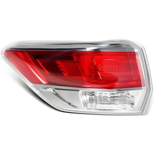 Outer Tail Light Driver Side Compatible with Highlander 2014 2015 2016 Rear Brake Lamp Left Side 81560-0E100 TO2804120