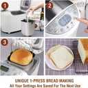 KITCHENARM 19-in-1 HANDY Bread Machine with Homemade Cycle and Gluten Free Setting - Beginner Friendly 2LB 1.5LB 1LB White Bread Maker Machine with Recipes and Delay Timer
