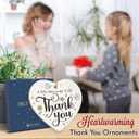 3 x Thank You Ornament 2026 - Teachers Appreciation Gifts for Coworkers, Bosses, Nurses, Moms, Friends, Retirement Gifts for Men Women, Heart-Shaped Ceramic Ornaments for Christmas Decorations