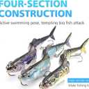 Fishing Lures for Bass Trout Bluegill Salmon Crappie Walleye Pike, for Freshwater and Saltwater,for Family Fishing Beginner and Pros, Lifelike Slow Sinking Fish Bait Lures Kit.