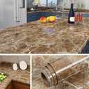 Livelynine 36 x 197 Inch Waterproof Contact Paper for Countertops Bathroom Wallpaper Marble Kitchen Countertop Laminate Self Adhesive Vinyl Wrap Table Dresser Top Covers Desk Counter Tops Covering