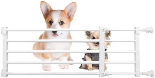 Short Dog Gate Expandable Dog Gate 22"-39.37" to Step Over,Pressure Mount Small Pet Gate,Low Pet Gate-Adjustable,Puppy Gate Indoor for Doorway,Stairs (White, S(9.4''H)) Short Dog Gate Expandable Dog Gate 22"-39.37" to Step Over,Pressure Mount Small Pet Gate,Low Pet Gate-Adjustable,Puppy Gate Indoor for Doorway,Stairs (White, S(9.4''H))