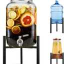 Beverage Water Jug Stand Adjustable 7-12.6 IN - Drink Dispenser Stand Only, Fit 3-5 Gallon Water Jug Holder Container - Portable Drink Stand