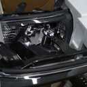 Headlight Assembly Pair for 2012-2015 Toyota Tacoma Black Housing Amber Reflector Left Right W/O Bulbs