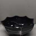 Bico Halloween Spider Web 9.5 inch Black Candy Ceramic Serving Bowl, for treats, chocolates, cookiess, Microwave and Dishwasher Safe