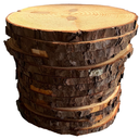 Rustic Wood Slices Set of (11) 7-8 inch Natural Wood Rounds, Woodland Decor, Shower and Event Decor (11)