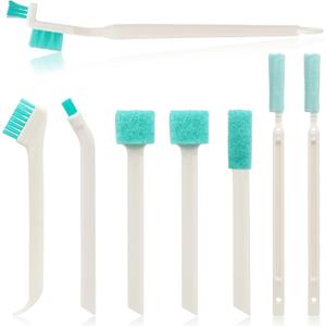 8-Piece Small Cleaning Brush Set for Tight Spaces, Mini Crevice Brushes for Household Use, Ideal for Humidifiers, Cup and Toasters