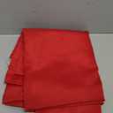 sancua Square Tablecloth - 70 x 70 Inch - Water Resistant Spill Proof Washable Polyester Table Cloth, Decorative Fabric Table Cover for Dining Tables, Buffet Parties, Christmas Red (70" x 70" (Square))
