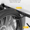 monTEK Rolling 4-Bike Rack Garage, Up to 4.5" Tire Width