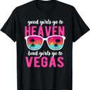Bad Girls Go to Vegas Funny Las Vegas Vintage T-Shirt, S