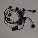 6 Pack Toy Headset Microphone Headband Costume Props Fake Rockstar Pop Singer Cosplay Accessories for Costume Makeup Party Prop