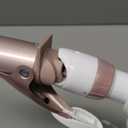 Conair Double Ceramic 1 -Inch Curling Iron, 1 -Inch Barrel Creates Loose Curls, Hair Curler for Use on Medium & Long Hair, White/Rose Gold