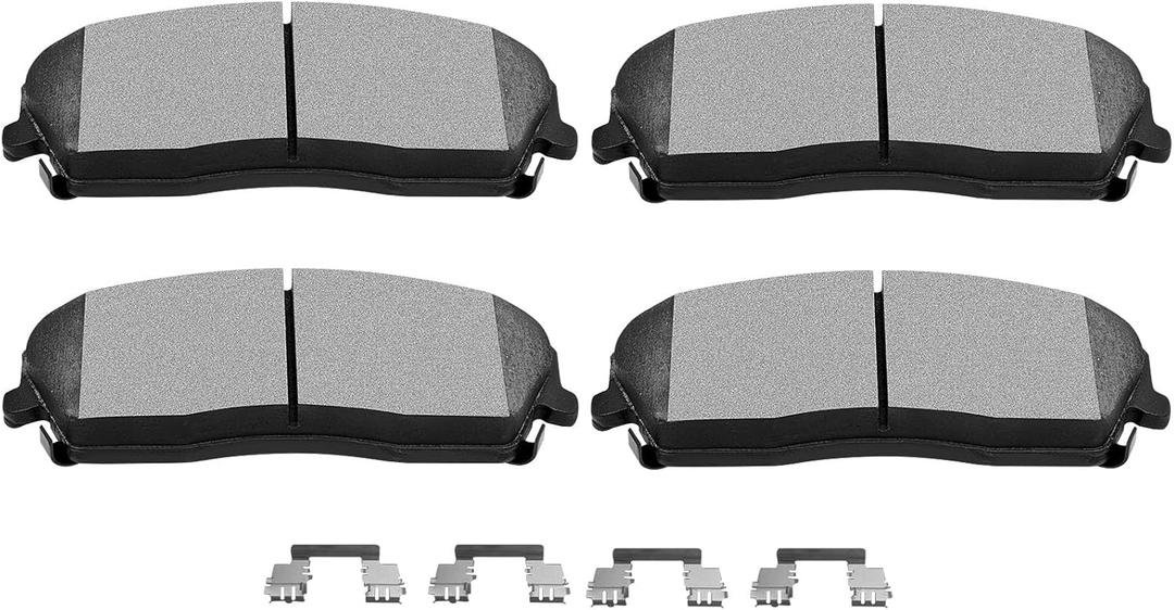 SCITOO D1056 Front Ceramic Brake Pads For 05-19 For Chrysler For 300,09-20 For Dodge For Challenger,06-20 For Dodge For Charger,05-08 For Dodge For Magnum [Partially Fits AWD & Single Piston Caliper