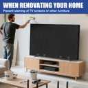 Wibeelee TV Cover Moving Dust Anti-Scratch TV Screen Cover Fits 70"-75" TV with Bottom Strap for Protection TV Moving Home Renovation Pet Scratch or Other Furniture(75")