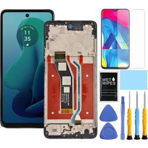for Motorola G 5G [2024 Version] Screen Replacement for Moto G 5G 2024 Screen Replacement Kit with Frame XT2417 XT2417-1 XT2417D LCD Display Digitizer Touch Screen Assembly 6.6 inch