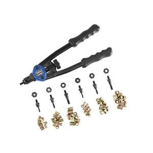Astro Pneumatic Tool 1442 13" Hand Rivet Nut Setter Kit - Metric & SAE W/ 60pc Rivnuts