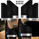 4PCS Universal Mud Flaps Splash Guards Car Mudguard with Night Reflectors Mudflaps and Accessories Set, Front and Rear Protection for Trucks Cars SUVs Vans (Black)