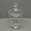 Hacaroa 2 Pack Acrylic Apothecary Jars with Airtight Lids, 46 Oz Clear Plastic Candy Cookie Jars for Candy Buffet, Decorative Bathroom Canister Container for Bath Salt, Vanity, Party, Wedding