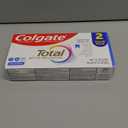 Colgate Total Whitening Toothpaste Paste, 5.1 oz, 2 Pack, Fluoride Antibacterial for Plaque, Gingivitis, Sensitivity, Stain Removal, Clinically Proven, Mint