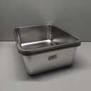 Extra Large Stainless Steel Cat Litter Box for Large Cats - 23.6"x15.6"x6" High-Sided Metal Tray, Anti-Splash & Odor Resistant, Durable Rustproof Design, Easy to Clean, Pack Of 5