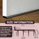 2 Pcs 4 Feet Brown Vinyl Door Bottom Adjustable Weatherstrip Door Bottom with Drip Cap Weatherproof Under Doors Seal for Gaps from 1/4'' to 9/16'' for 1 3/4'' to 2'' Thick Doors