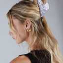 3Pcs Acrylic Hair Claw Clips - Medium Hair Clips Banana Clip for Women with RhinestonesStars Moon pattern