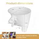 2 x Flour Funnel for Kitchen Aid Mixer,Anti-Spill Stand Mixer Attachment Fits KSM150 4.5-5 Quart Tilt-Head/Bowl Lift Mixers Baking Accessory Dishwasher Safe(1Pcs)