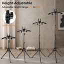 Adjustable Shirt Display Stand 32-64.5 Inch, T Shirt Foldable Clothing Display Stand Mannequin Torso for Retail Vendors, Multi-Use Steamer Rack Stand for Clothes Garment,-Patent Pending (1 Pack), 32-63 inches