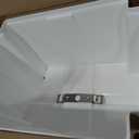 White Plastic Replacement Lid Cover with Metal Latch Bracket Assembly