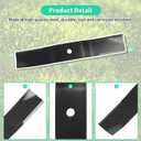 108-1125 Mower Blades for 44" Deck, 54-0010 High Lift Lawn Mower Blades Compatible with A riens Toro TimeCutter Z ZX Z Master, Replaces 54-0010-03, 55-4940, 55-4940-03, 55-4940-09, 3 Pack