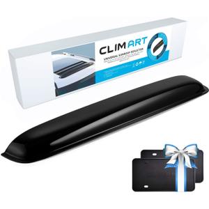 CLIM ART Incredibly Durable Sunroof Moonroof Wind Deflector 35.6" - Universal Sunroof, Moonroof Visor Shade Guard/Rain Guard - Tape-On Adhesive Top Wind Guard Low Profile Roof Visor - SR01001