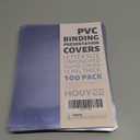 HOUYEE 100 Pack Clear Binding Presentation Covers, PVC Report Covers,12 Mil,8-1/2 x 11 Inches, Letter Size