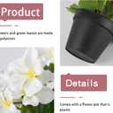 2 Pack Artificial Geranium Flowers Small 13 Inch Faux Flowers Spring Summer Decoration Fake Flowers for Home Office Table Decorations Indoor (White)