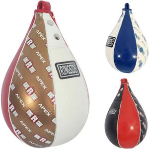 Ringside Apex Boxing Speed Bag - Premium Synthetic Leather Punching Ball, Multiple Sizes & Colors, Ideal for Hand-Eye Coordination, Training Equipment for Fighters