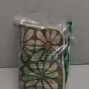 SHIYUE Dog Food Mats for Floors, Absorbent Cat Bowl for Food and Water, Non-Slip Accessories Pet Supplies(12"x20", Forest Green Flower)