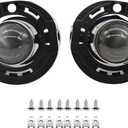 Pair Halogen Fog Light Assembly Compatible with Cherokee 2021/ Grand Cherokee 2014-2020/ Avenger 2011-2014 Left and Right Side Front Fog Lamp 5182021AB