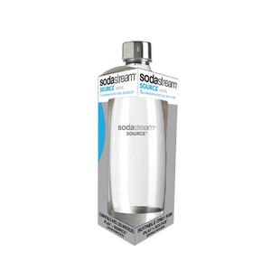 SodaStream 1L Slim Metal Carbonating Bottle, Single