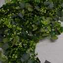 Sggvecsy 8 Pack Artificial Eucalyptus Garland Eucalyptus Leaves Vines Greenery Garland Faux Silver Dollar Eucalyptus Leaves for Table Party Wedding Indoor Outdoor Home Mantle Wall Decor