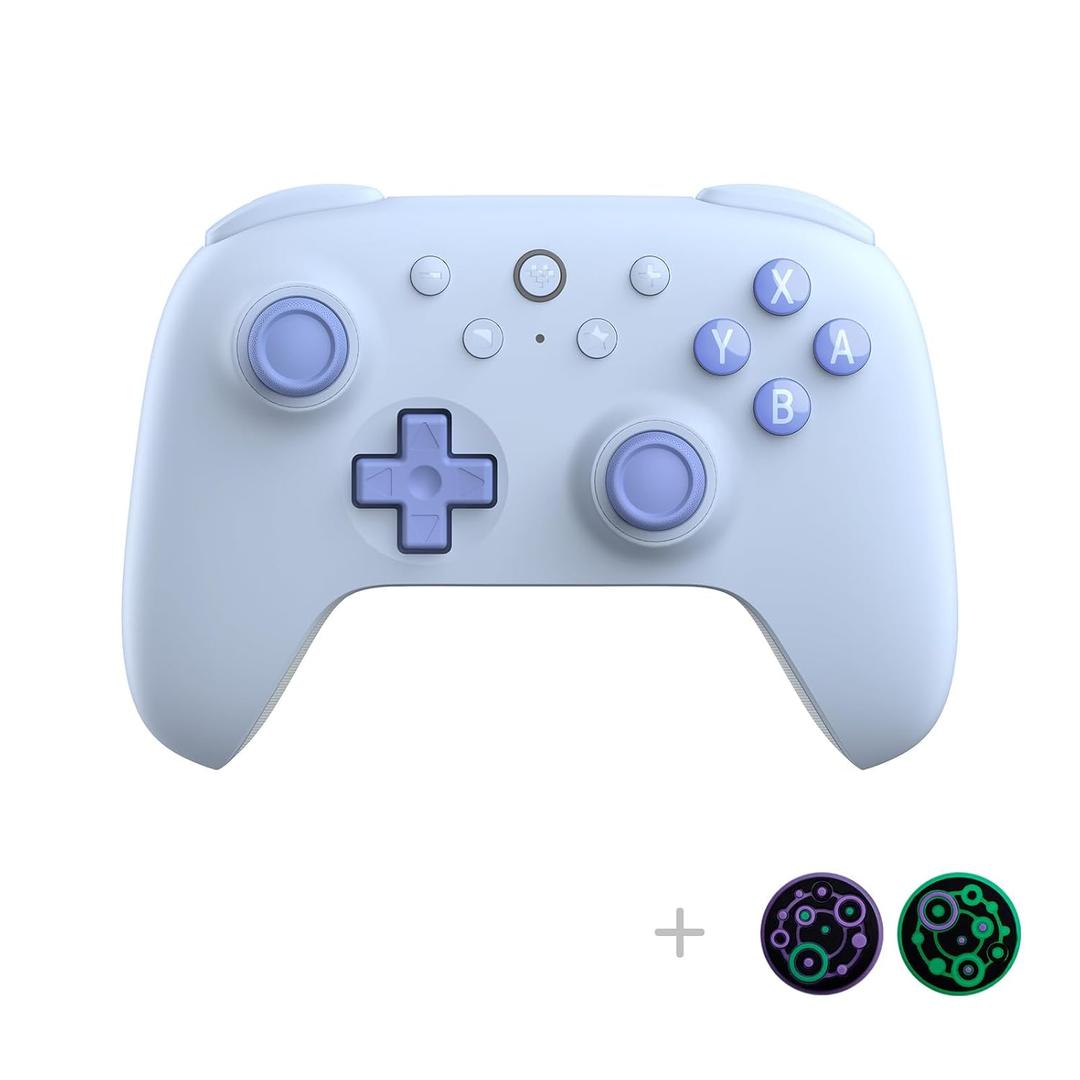 8Bitdo Ultimate 2C Hall Effect Joysticks Bluetooth Controller with Remappable L4/R4 Bumpers, 6-axis Motion Control, Rumble Vibration and Turbo Function for Switch/Switch 2 (Blue)