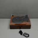 Vinyl Record Player Wireless Turntable with Built-in Speakers and USB Belt-Driven Vintage Phonograph Record Player 3 Speed for Entertainment and Home Decoration (Brown)