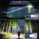Curtsod Rechargeable LED Headlamp 2-Pack - 99000 Lumens Super Bright with Motion Sensor & 90° Rotation - Waterproof Headlight for Camping, Hiking, Running - 3 Light Modes