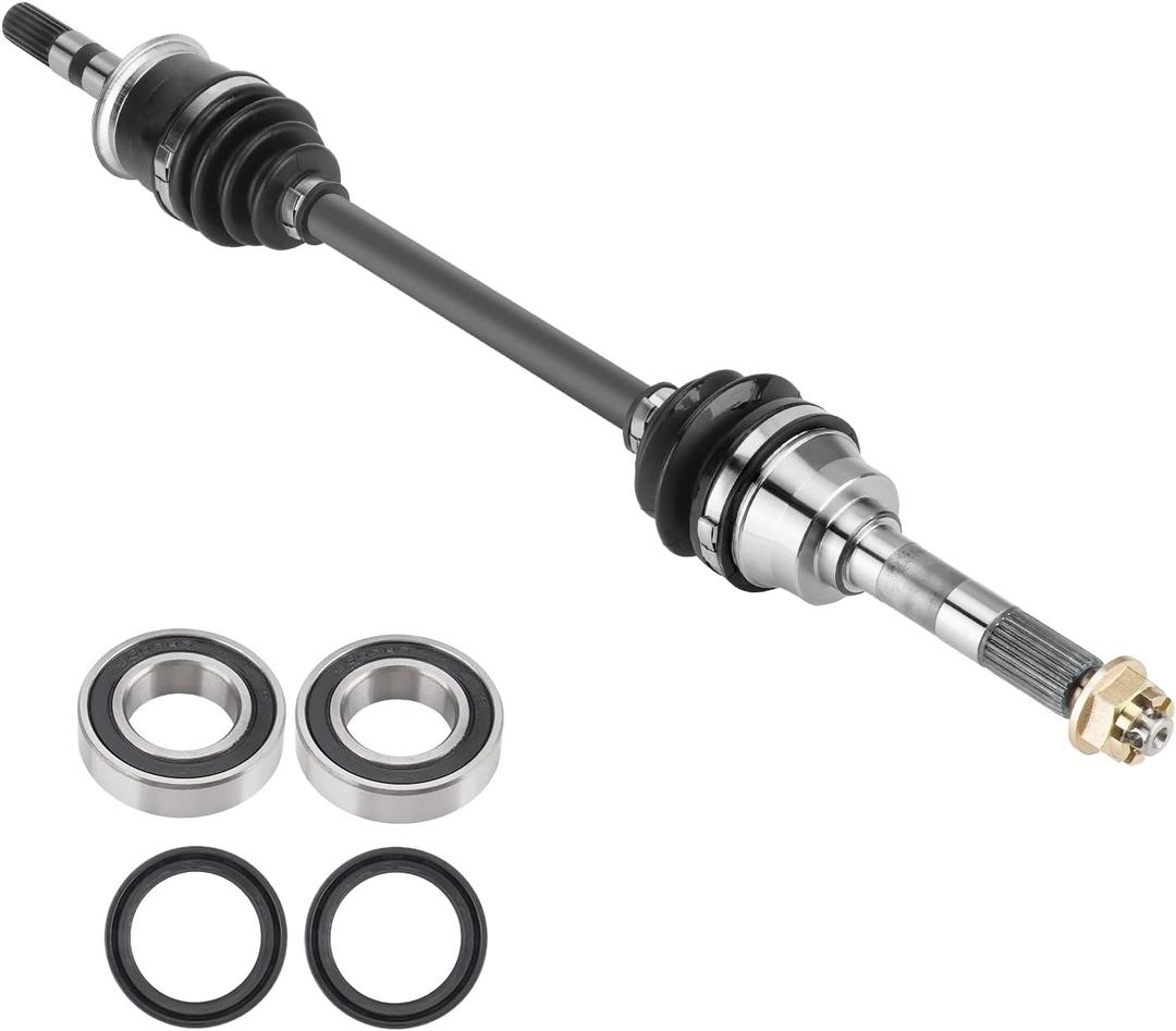 Front Left Right CV Axle Shaft & Wheel Bearing & Seals Kit for Kawasaki Mule 2510/3010/4010 KAF620 KAF950 4x4 Diesel Axle Replacement