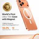 TORRAS Magnetic Slim-Fit for iPhone 17 PRO MAX Case, Ultra-Thin 17 ProMax Phone Case Compatible with MagSafe, Light Anti-Scratch Matte Hard PC Bayer 6.9 inch OriginFit, Clear