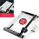 Carl, Professional Rotary Paper Trimmer 15-inch, 15 Sheet Cutting Capacity, Black and Silver