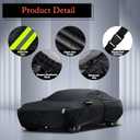 Car Cover Custom Fit for Dodge Challenger 2008-2025, Waterproof All Weather for Automobiles Full Exterior Cover Rain Sun Snow Protector with Door Zipper