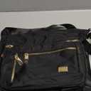 NPBAG Crossbody Bag for Women, Shoulder Purse Handbag Messenger Bag, Trendy Pocketbooks, Waterproof and Multi-Pockets (Black)