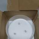 Eywamage 3 Wick Clear Glass Flameless Candle with Remote, Large Flickering LED Battery Pillar Candle Φ 6" H 6"