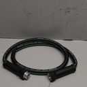 Hybrid Lead In Garden Hose 5/8 IN. x 6 FT, Heavy Duty, Lightweight, Flexible with Rotatable Grip Handle and Solid Brass Fittings