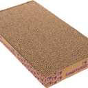 SmartyKat Super Scratcher+ Double Wide with Catnip Infusion Technology Corrugate Cat Scratch Pad, Reversible